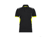 POLO DS VERACRUZ ZWART/FLUOGEEL L