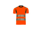 POLO SY OBVIAS 305W FLUO-ORANJE/MARINEBLAUW S
