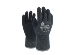 Gebreide winterhandschoen Guyard Black Cut Winter