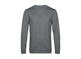 SWEATER B C SET-IN FRENCH TERRY HEATHER MID GREY L