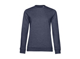SWEATER B C SET-IN WOMEN FRENCH TERRY HEATHER NAVY M