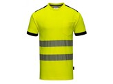 TSHIRT PW T181 FLUOGEEL/MARINE L