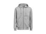 SWEATER UM FULL ZIP HOODED REGULAR FIT GRIJS MELEE L