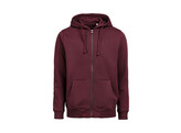 SWEATER UM FULL ZIP HOODED REGULAR FIT PRUNE L