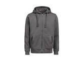 SWEATER UM FULL ZIP HOODED REGULAR FIT CHARCOAL XXS