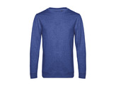 SWEATER B C SET-IN FRENCH TERRY HEATHER ROYAL BLUE 3XL