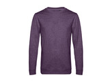 SWEATER B C SET-IN FRENCH TERRY HEATHER PURPLE L