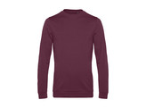 SWEATER B C SET-IN FRENCH TERRY WINE M