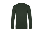 SWEATER B C SET-IN FRENCH TERRY FOREST GREEN L