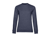 SWEATER B C SET-IN WOMEN FRENCH TERRY NAVY BLUE L