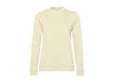 SWEATER B C SET-IN WOMEN FRENCH TERRY PALE YELLOW S