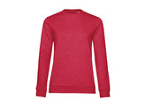 SWEATER B C SET-IN WOMEN FRENCH TERRY HEATHER RED XL