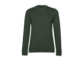 SWEATER B C SET-IN WOMEN FRENCH TERRY FOREST GREEN M